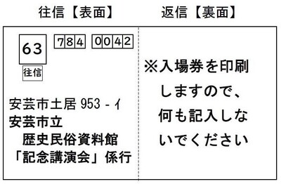 往復はがき（左）