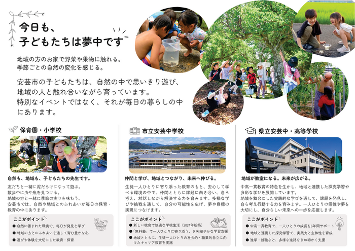 子育て魅力リーフレット