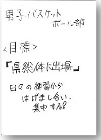 部活動目標